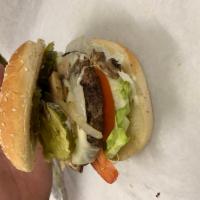 Mushroom Cheeseburger · Mustard, ketchup, lettuce, tomato, onion, pickle, mayo are free. All other toppings for an a...