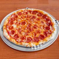 Pepperoni Pizza · Loaded with the best sliced pepperoni.