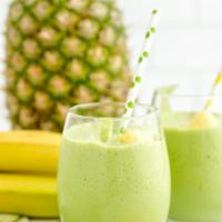 SM4. Good Habit Smoothie · Spinach, cashews, banana, pineapple, and coconut milk.