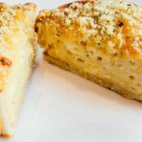 Tillamook Mac & Cheese Pie · Elbow pasta, melted five-cheese sauce, herbed breadcrumb topping.