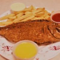 Red Snapper and Chips · Price could change in the future base on how big or small the fish 
