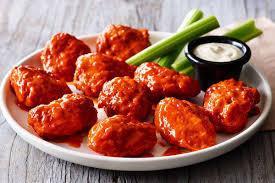 Boneless Wings · Served with choice of sauce, choice of dipping sauce and celery sticks.