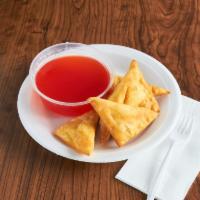 7. Fried Cheese Wonton with Crabmeat · 10 pieces.