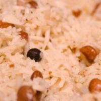 Rice and Peas · Jasmine Rice + Red Beans + Coconut Milk + Fresh Thyme + Jamaican Spices