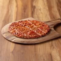 Crispy Thin Crust Pizza · Includes our signature sauce and 3-cheese blend.