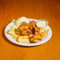 A-1 Fish and Chips · Fillet of fresh haddock served with coleslaw and steak fries.