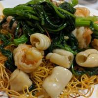 8 Delight Pan - Fried Noodle · Mix of protein and stir fry vegetables.