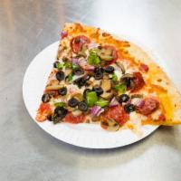 51’s Supreme Pizza · Pepperoni, sausage, mushrooms, onions, green pepper and black olives.