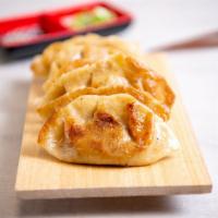 The Sweet Potato Potsticker · Gluten-free potstickers filled with sweet potato, fresh garlic, and fresh ginger. Pan fried ...