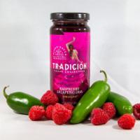 13.75 oz. Tradicion Raspberry Jalapeno Jam  · A little sweet, a little spicy. Pour over cream cheese to highlight the fruit and calm the p...