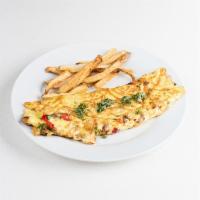 Veggie omelet · Egg whit spinach & cheese