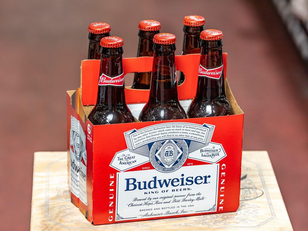 Budweiser, 6 Pack - 12 oz. Bottle Beer · 5.0% ABV. Must be 21 to purchase.