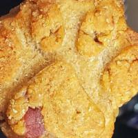 Peanut Butter and Bacon · Biscuit with real cooked bacon and natural peanut butter please note this product contains n...
