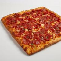 Roman Pepperoni Pizza Slice · Our traditional medley of hot melty cheese, savory San Marzano style sauce and old world pep...