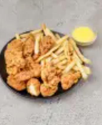 Chicken Tenders Platter · 5 pieces. Served one choice of coleslaw, potato salad, mashed potatoes, onion rings or french fries.