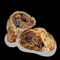 Beef Burrito · Our version of a beef burrito in an empanada dough