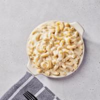 Gilroy Garlic Mac (V) · Our most popular mac! Creamy gouda, salty Italian pecorino cheese and just the right amount ...