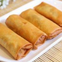 Fried Spring Roll · Rice paper or crispy dough filled with shredded vegetables. 