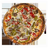 Fenway Park · Sliced Italian Sausage, Roasted Red and Green Peppers and White Onions