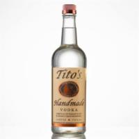 Tito’s Vodka · Must be 21 to purchase.