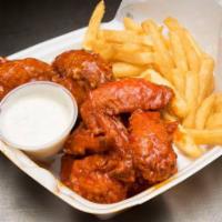 6 Pieces Classic Wings · Our traditional buffalo wings are prepared in a special mix and then dipped in our homemade ...
