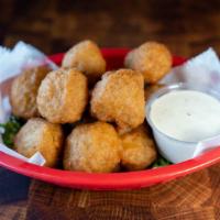 Fried Mushrooms · Each Order Comes with 7 - 9 Mushrooms, Served With Ranch Dressing