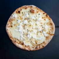 Pizza 4 Cheese · MOZZARELLA, RICOTTA, GORGONZOLA, PARMESAN