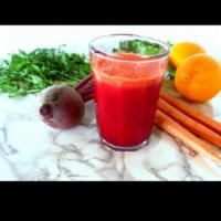 16 oz. Energy Juice · Red apple, pineapple, carrot and ginger.