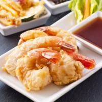 D. Shrimp Tempura (8 pieces) · Seafood tempura roll.