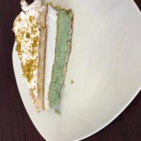 Pistachio cake · Creamy pistachio cake with the regatta cream And lots of pistachio melts in your mouth