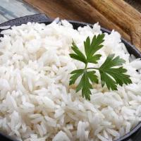 Steamed Rice · Sona masoori white rice boiled and simmered, leaving the rice to steam for the final few min...