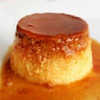 Flan · Sweet custard with a caramel topping.