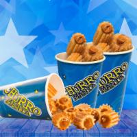 ChurroBites 3x2 - Buy TWO get ONE FREE! · Delicious churro bites covered in sugar and filled with your favorite topping. 22 oz cup.