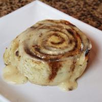 Cinnamon Roll · Cinnamon and brown sugar, topped with cream cheese frosting.