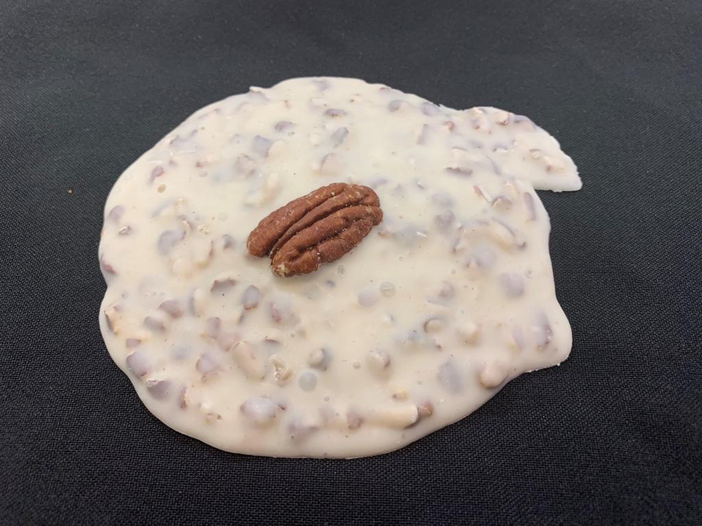 Pecan Cluster · White chocolate treat with toasted pecans