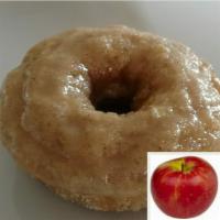 Apple Spice · Apple spice donut w/apples, topped w/an apple cider glaze