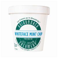 Adirondack Creamery Whiteface Mint Chip Ice Cream (14 Oz) · Our Whiteface Mint Chip ice cream is named after the Adirondack high peak of Olympic fame du...
