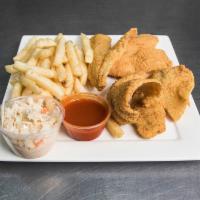  4 Pieces Fish Dinner · Served with small fries and small Kool-Aid.