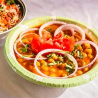 Chick Peas · Chick peas cooked with fresh spices. 