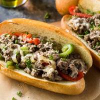 Original Phiily Cheesesteak · Original Philly Authentic Beef Steak with grilled onions, peppers, mayo, and provolone chees...