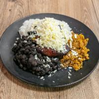 Pabellon Bowl Special · Rice, black bean, shredded beef, sweet plantain.