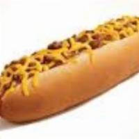 Chili Dog · With ketchup, mustard, onion and/or pickle relish. Add shredded or nacho cheese for an addit...