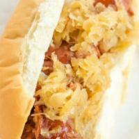 Polish Sausage · With ketchup, mustard, onion, and/or pickle relish. Add sauerkraut for an additional charge. 
