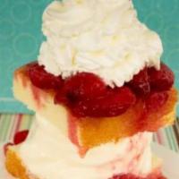 Strawberry Shortcake · Whip cream, nuts and cherry included upon request.