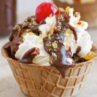 Waffle Bowls Ice Cream · Choose any flavor soft-serve or hand-dip ice cream. Also choice of any sundae topping.
