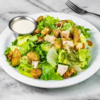 Caesar and Brussels Sprout Salad · Crisp romaine lettuce, toasted Brussels sprouts, Parmesan cheese, croutons and creamy Caesar...