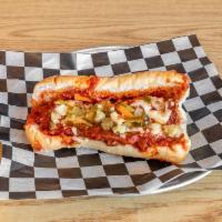 Breaded Steak Sandwich · Choice USDA inside round, tenderized, hammered, breaded, And served on our very own Marinara...