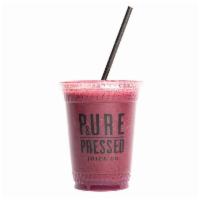 Berry Boss Smoothie · Strawberry, blueberry, banana, agave, and coconut H2O. Gluten-free. Vegan.
