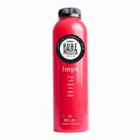Energize Juice · Red apple, carrot, pineapple, lemon, ginger, and red beet.