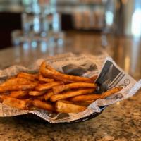 Basket of Fries · Choose from our classic brew city beer battered fries or our Parmesan garlic fries.